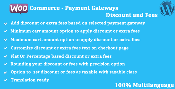 WooCommerce Payment Gateway Discount and Fees